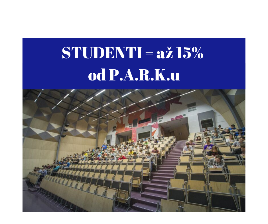 Jste studentem VŠ? Máme pro vás slevu až 15%!