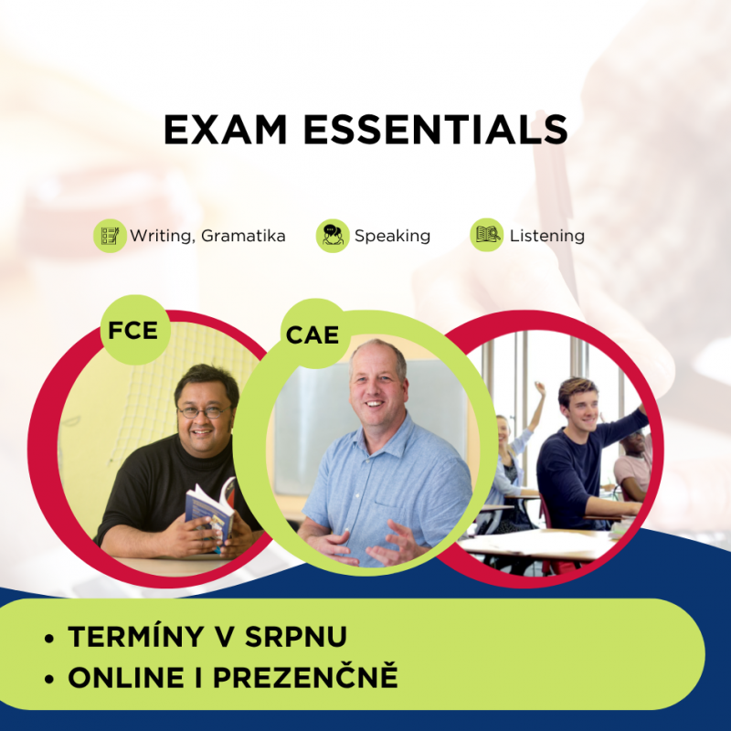 Chcete dát přípravě na FCE/CAE maximum? Přidejte se do intenzivního kurzu ještě toto léto!